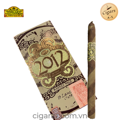 Oscar 2012 Barberpole Lancero 7" x 38 (Hộp 10 điếu)